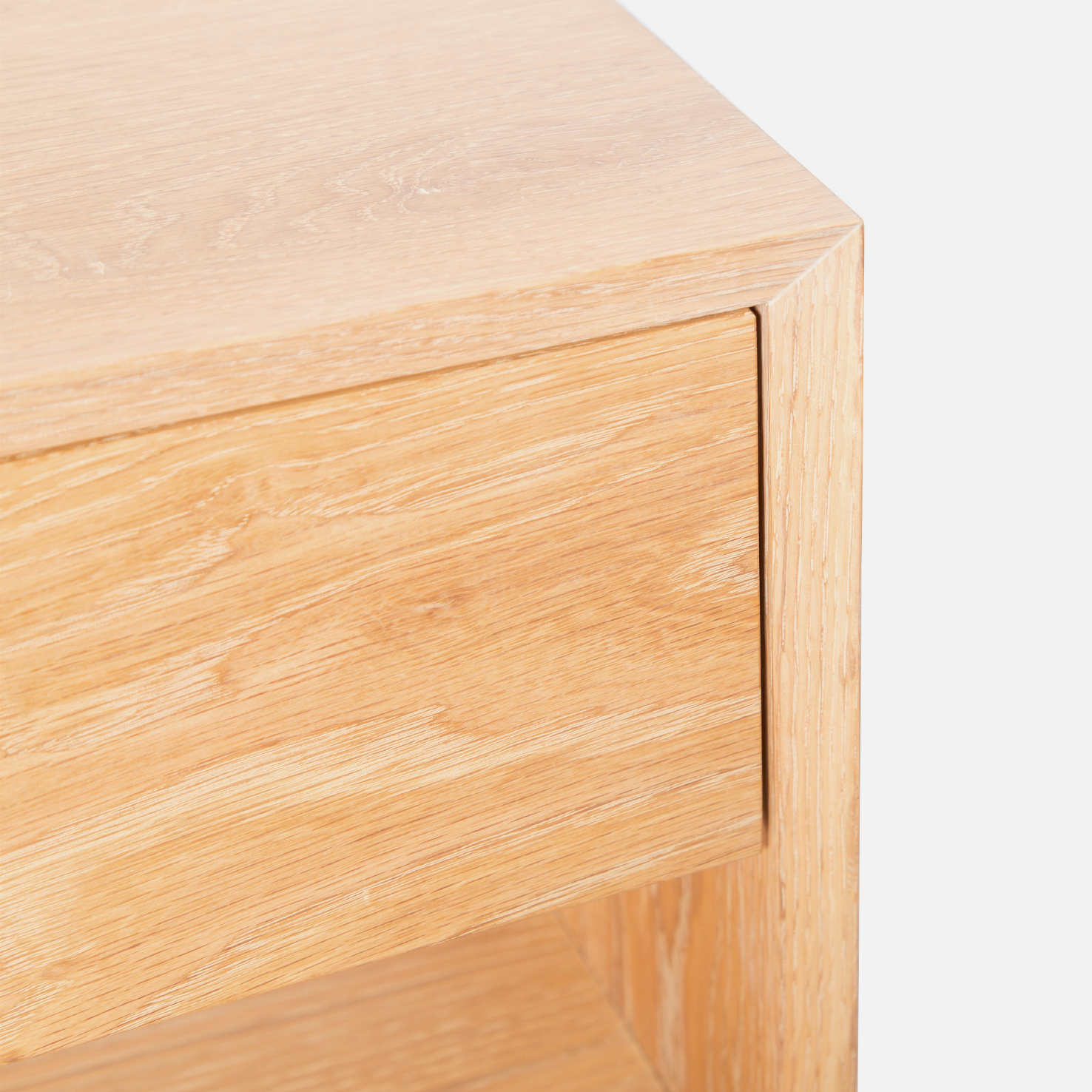 Copenhagen Floating Bedside Table - Light Oak