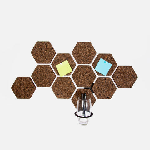 Hex Cork Organiser - Ebony