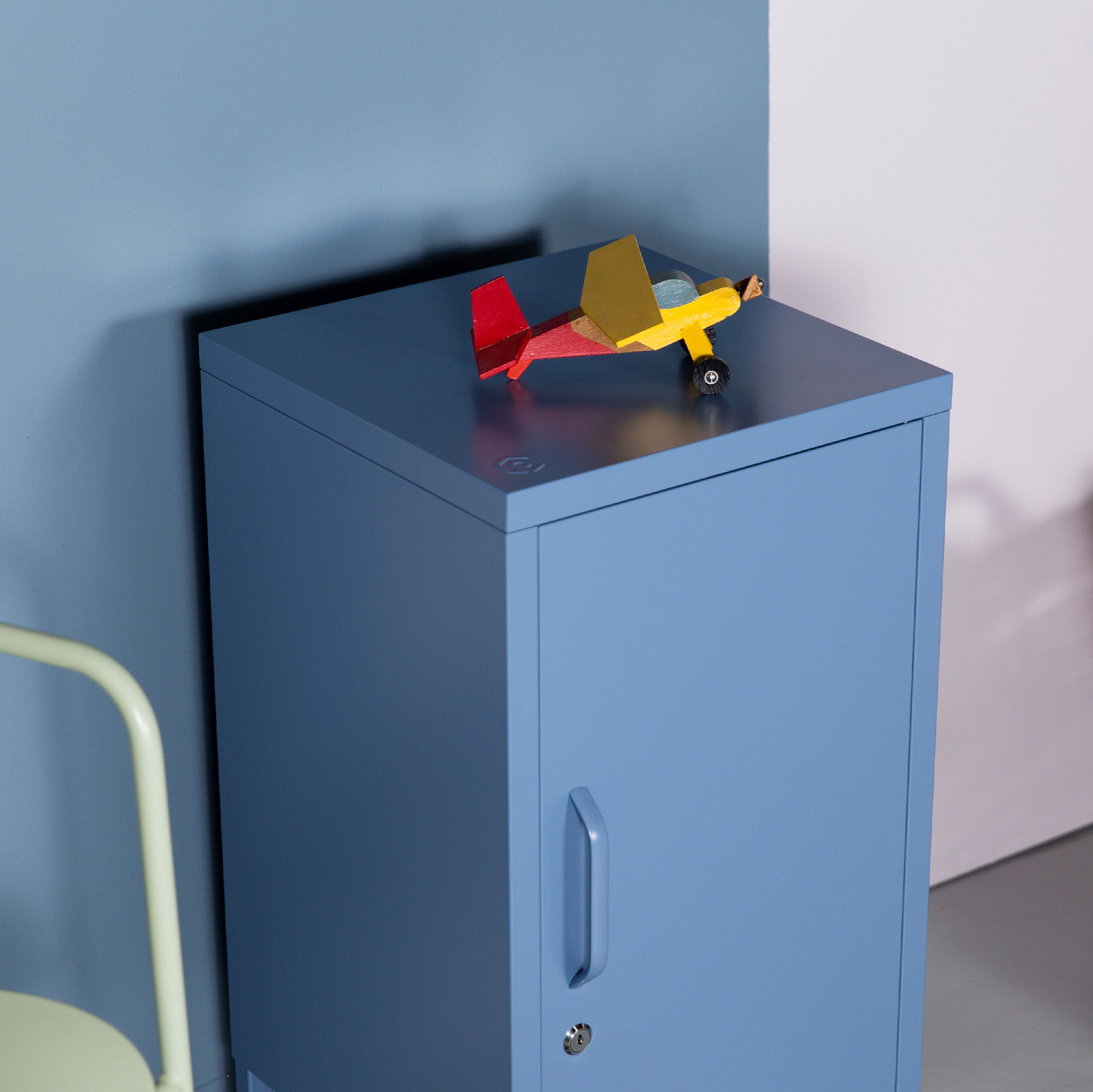 Popstrukt Sugar Cube Side Table - Pigeon Blue