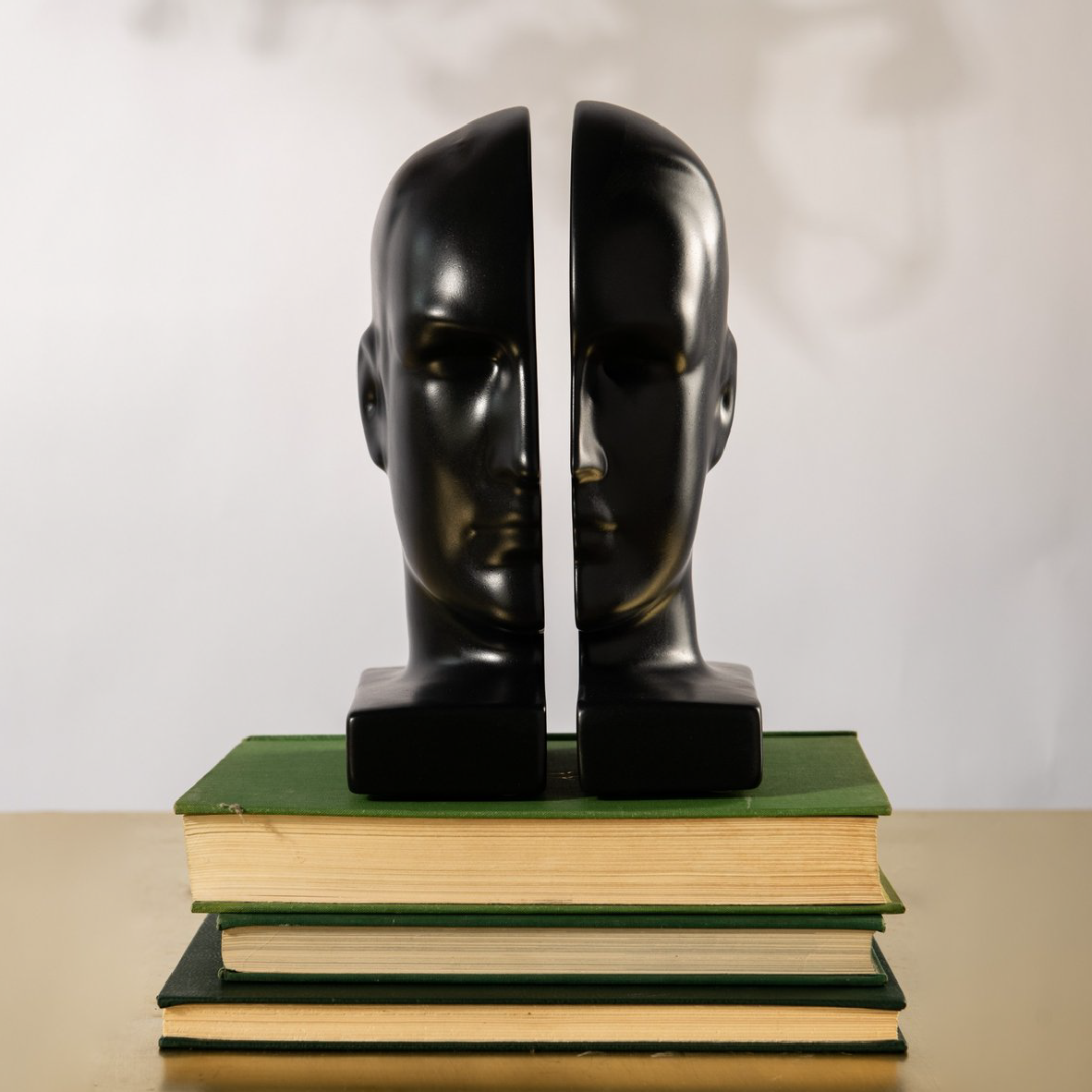 Artificial intelligence Bookends - Black