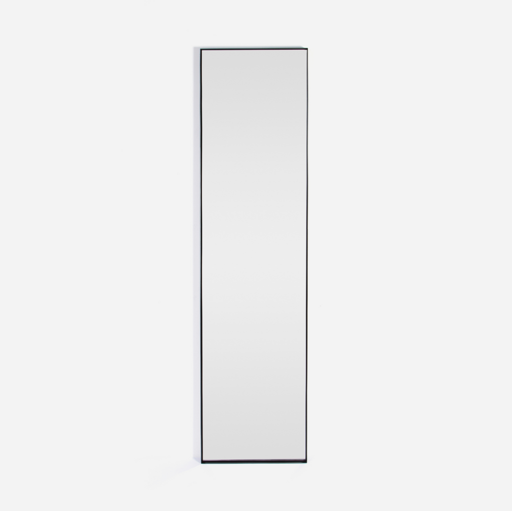 Slimline Deep Frame Standing Mirror - Black