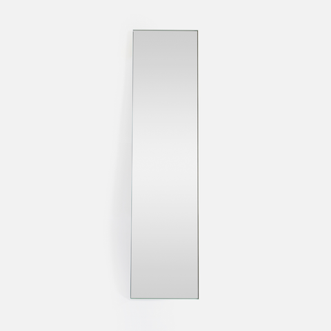 Slimline Deep Frame Standing Mirror - White