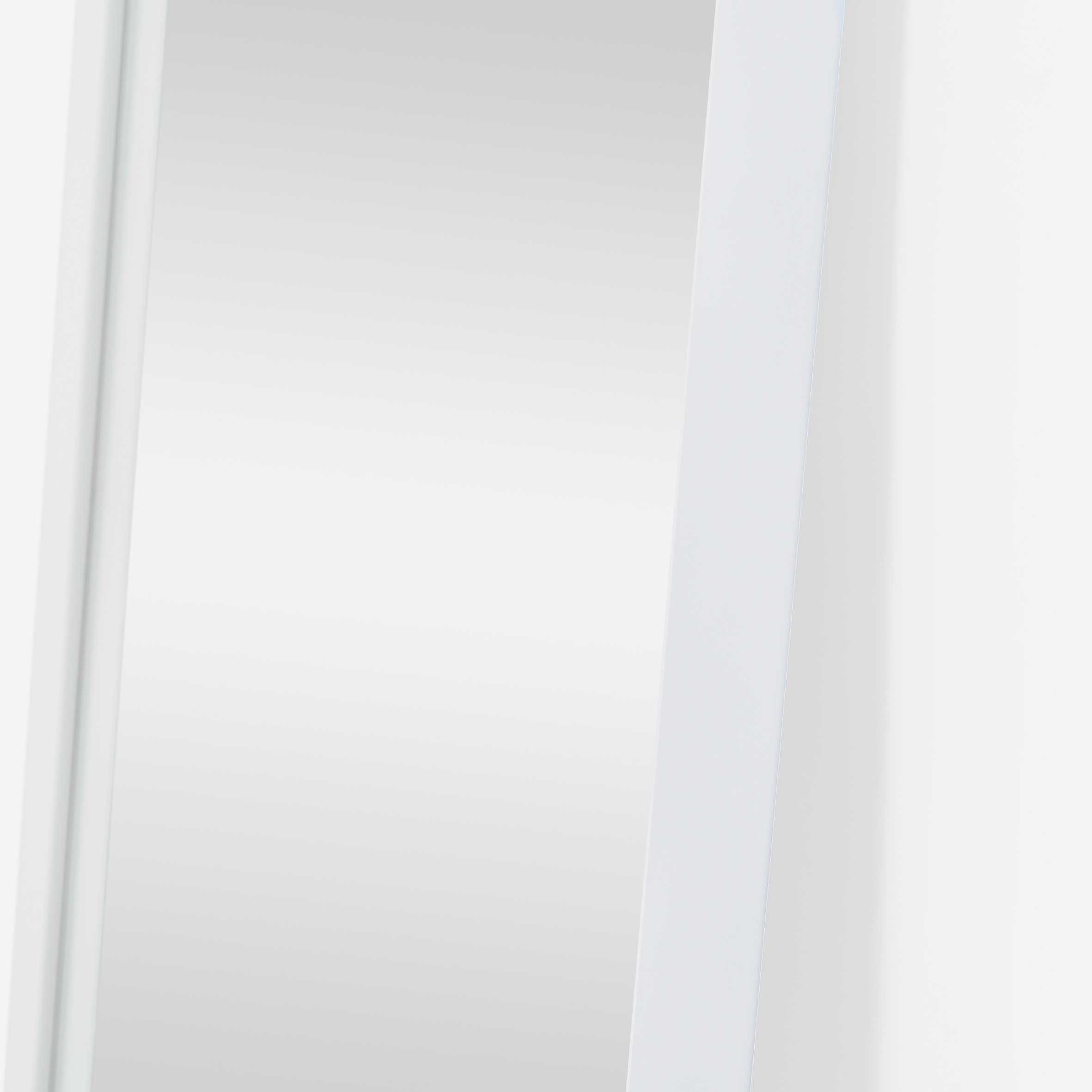 Slimline Deep Frame Standing Mirror - White