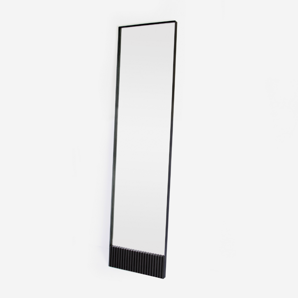 Afro Scandi Slimline Standing Mirror - Ebony