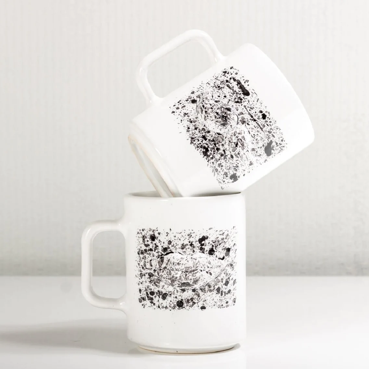 Salvatore Moustache Mug - Gloss White