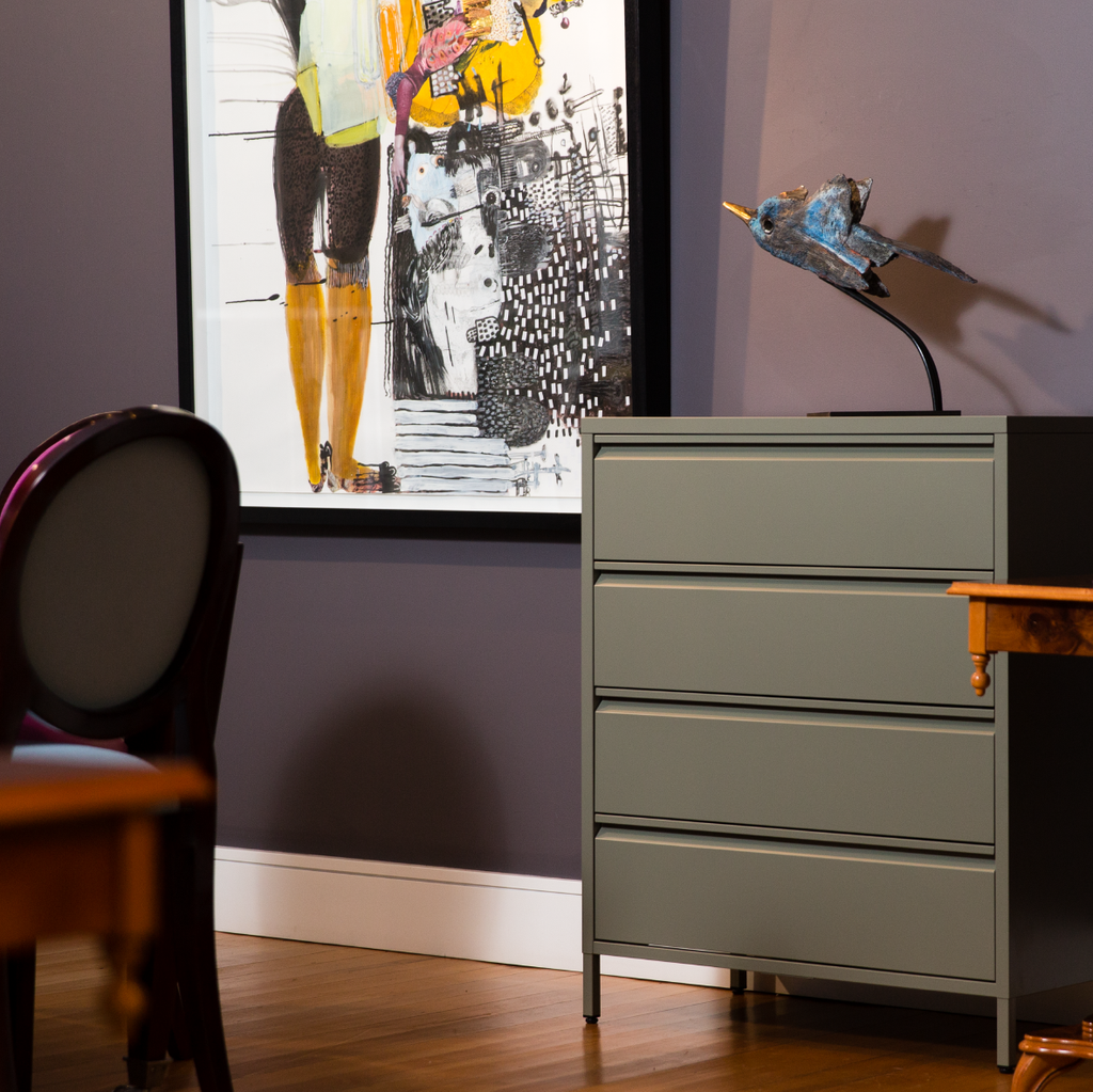 Popstrukt Bon Bon Chest of Drawers - Moss Grey