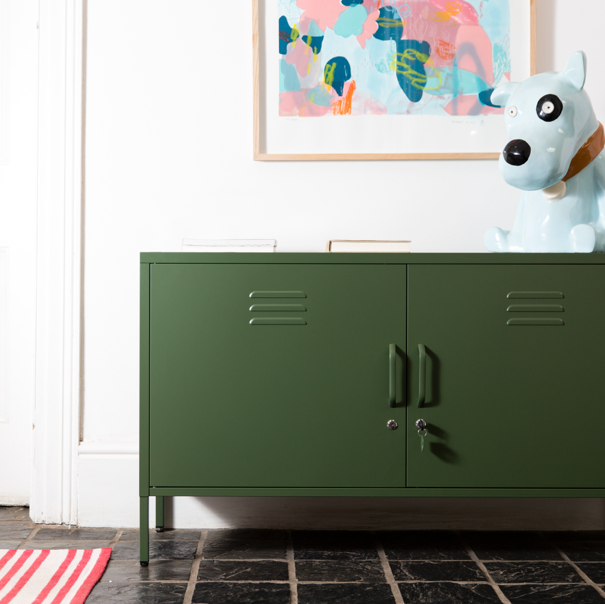 Popstrukt Sugar Cube Media Unit - Dark Olive