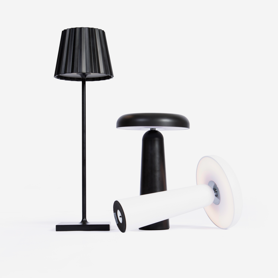 Boletus Rechargeable Table Lamp - Black