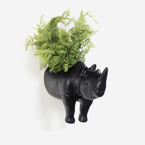 Rhino Wall Planter - Horn