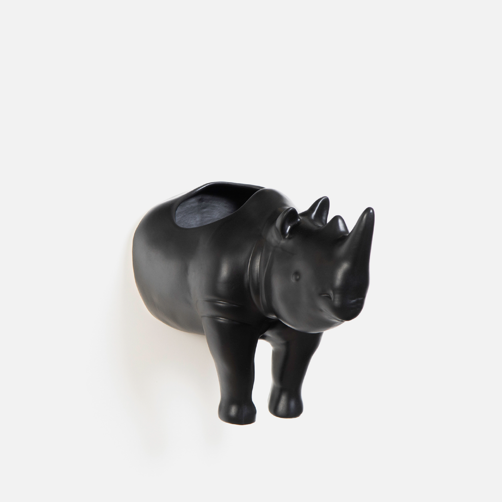 Rhino Wall Planter - Horn