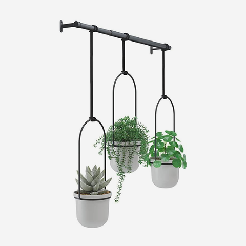 Triflora Hanging Planter 3 - Black